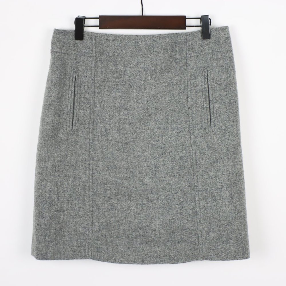 Talbots Womens Petite 4P Wool Straight Skirt